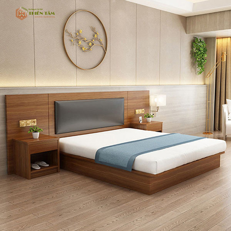 GIƯỜNG NGỦ GỖ MDF CAO CẤP SANG TRỌNG-GN01